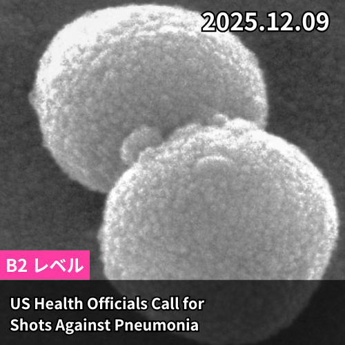 US Health Officials Call for Shots Against Pneumonia